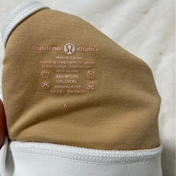 Lululemon white sports bra - Picture 3 of 4